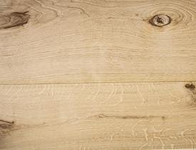 Parquet contrecollé Chêne "Edelweiss" choix noueux - brut