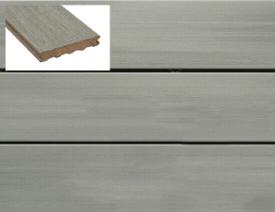 Terrasse bois composite co-extrudé Silvadec "atmosphère" - gris Ushuaïa