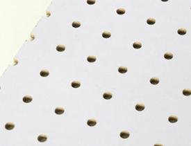 PANNEAU FIBRE ISOREL PERFORE BLANC