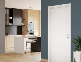 Bloc-porte blanc lisse Cosmos - Gamme Essentia