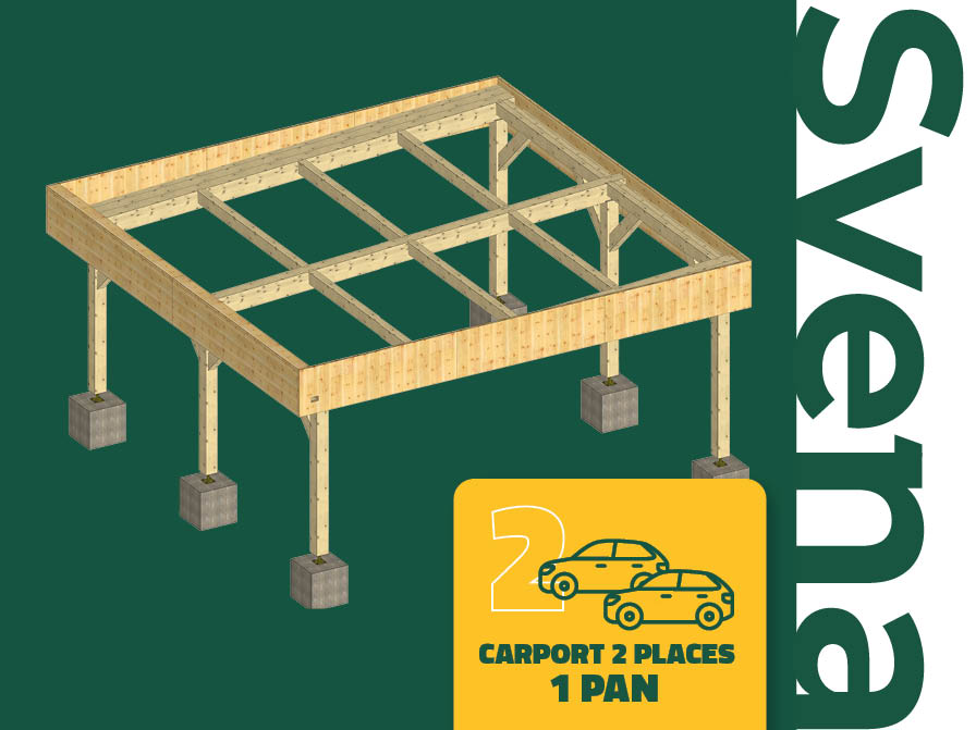 CARPORTS 2 PLACES : SVENA